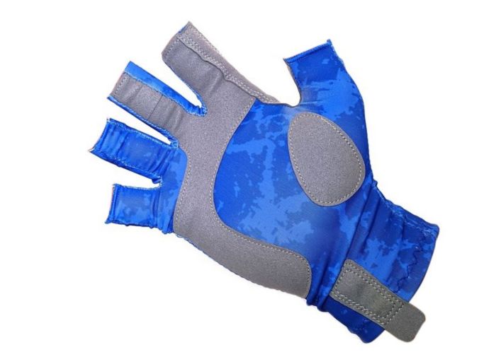 Рукавички Kosadaka Ice Silk Sunblock UV захист - Ocean Blue - Сині