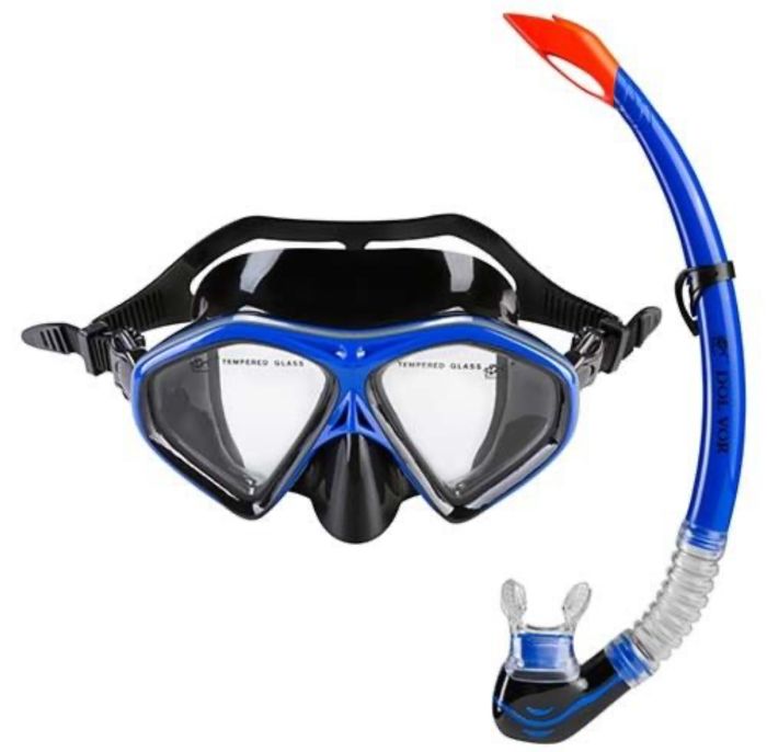 Маска та трубка Dolvor M289P+SN09P - Комплект - Синій