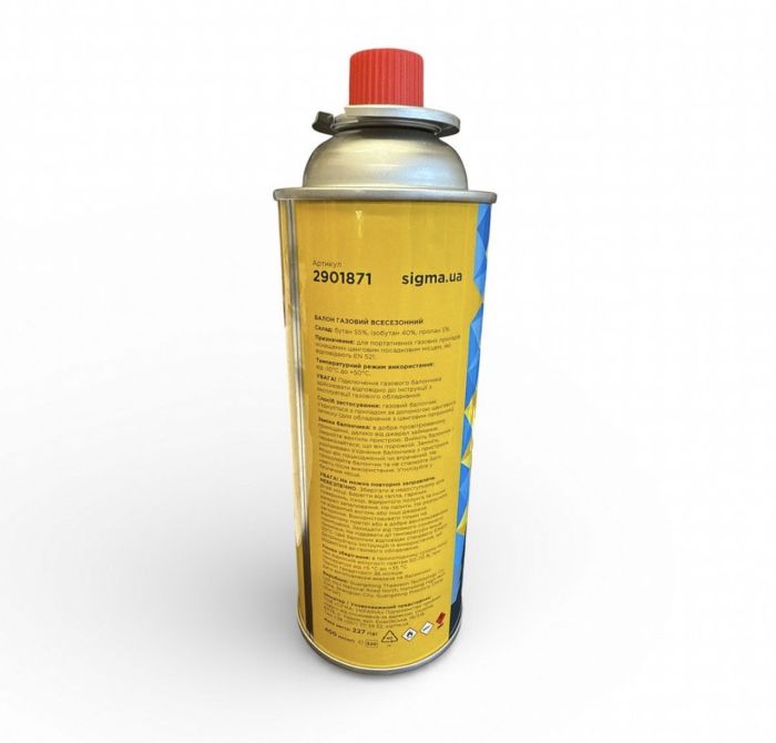 Балон газовий Sigma - 227 г - Всесезонний - Корея