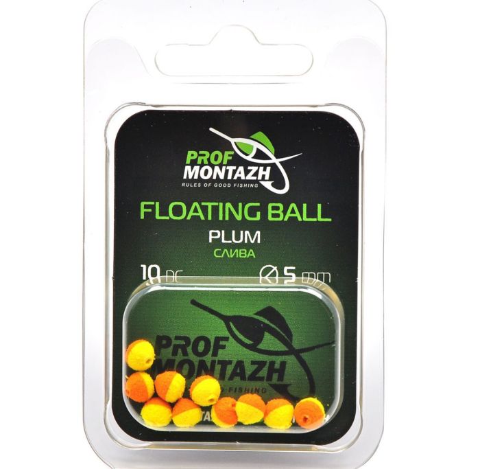 Насадка ароматизована Проф Монтаж Floating Ball - Плаваюча - 5 мм - Слива "Plum" - 10 шт/уп