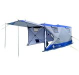 Палатка Mircamping 2023 - Напівавтомат - 8-місна - Зимова - Тришарова - З підлогою - Мобільна лазня