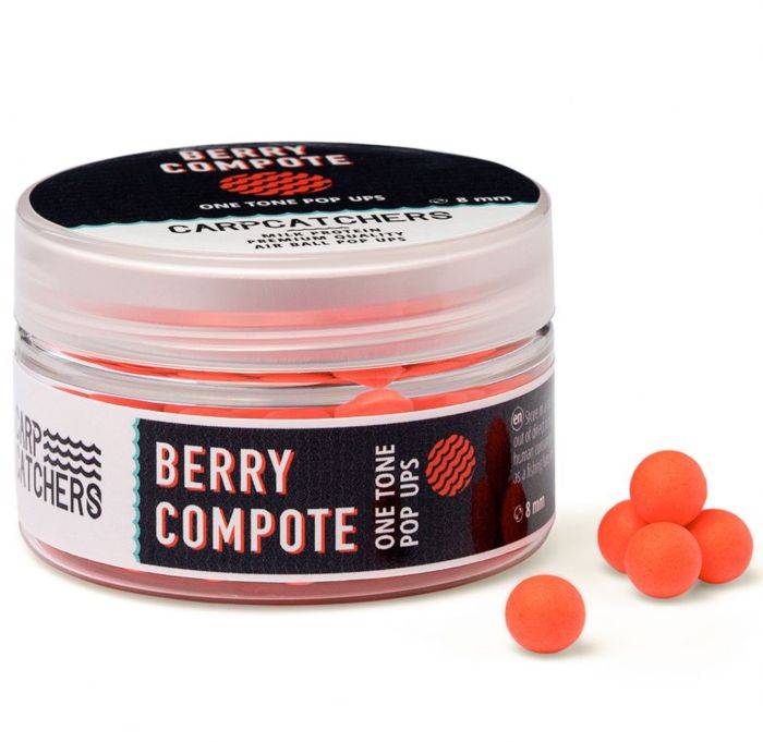 Бойли pop-up Carp Catchers - Ø8 мм - Fluoro Red - Однотонні - Berry Compote
