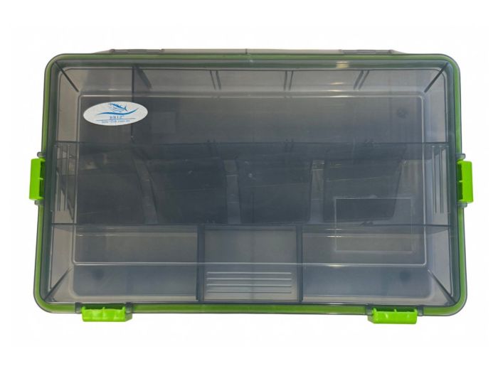 Коробка Briz 037 - Для рибальських снастей - 13 осередків - Прозора