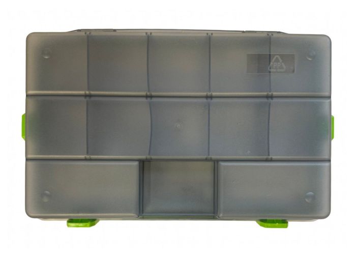 Коробка Briz 037 - Для рибальських снастей - 13 осередків - Прозора