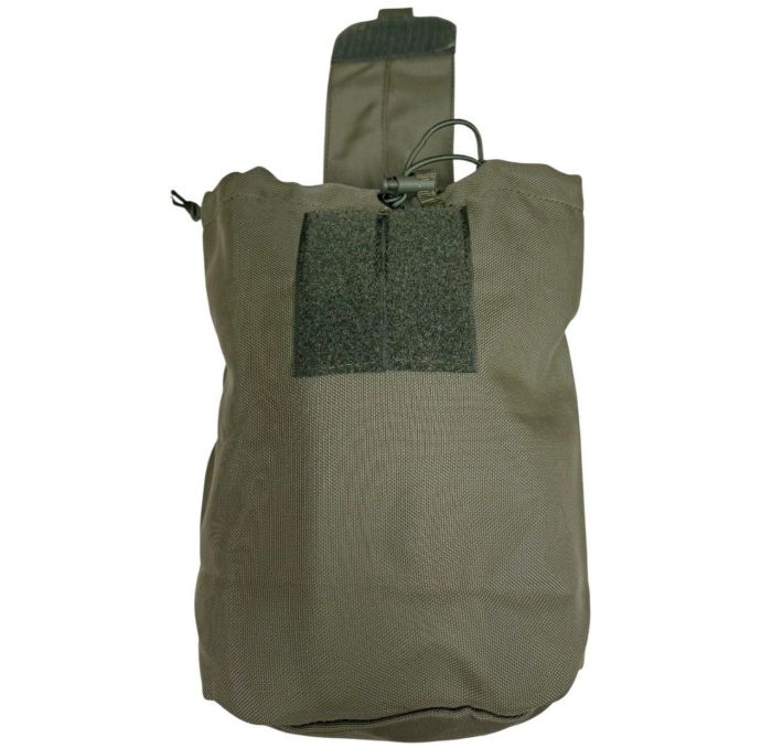 Розкладна універсальна сумка-підсумок ЗСУ СПРУ для скидання магазинів АК/AR - Вид 3, розміри 25x18x11,5 см, колір Olive Green.
