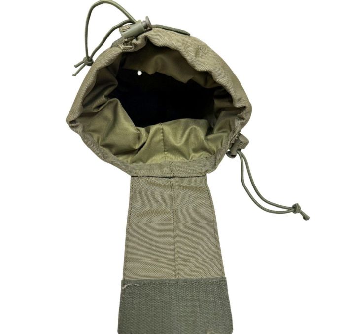 Розкладна універсальна сумка-підсумок ЗСУ СПРУ для скидання магазинів АК/AR - Вид 3, розміри 25x18x11,5 см, колір Olive Green.