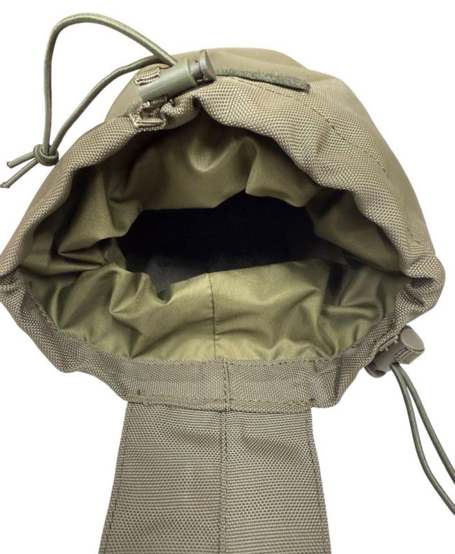 Розкладна універсальна сумка-підсумок ЗСУ СПРУ для скидання магазинів АК/AR - Вид 3, розміри 25x18x11,5 см, колір Olive Green.