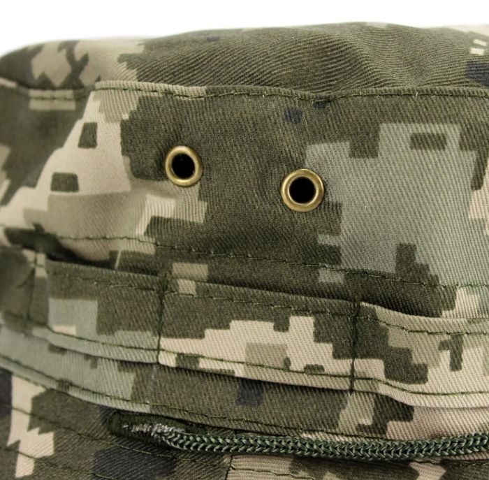 Панама польова ЗСУ - Тактична військова панама з регулятором та стрічкою - Піксель