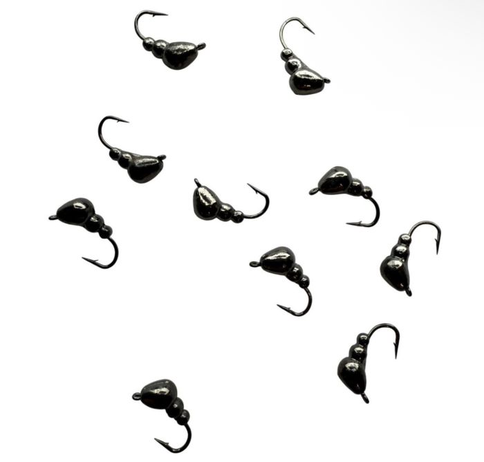 Мормишка Вольфрамова - Мураха №3 - 0.9 г - Прибалтика - Чорний нікель - 10 шт/уп