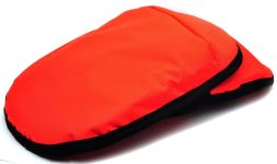 Наколінники зимові комбіновані 35 см. Помаранчевий + чорний.