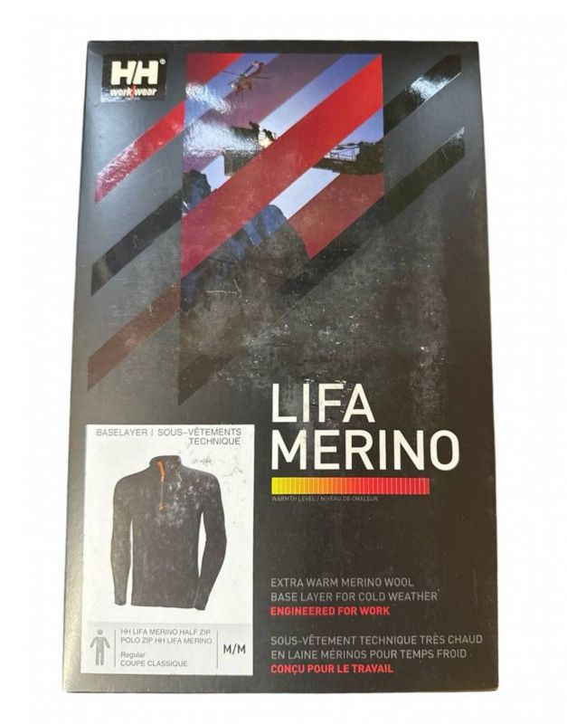 Термофутболка чоловіча Helly Hansen HH Lifa Merino Half Zip - Black