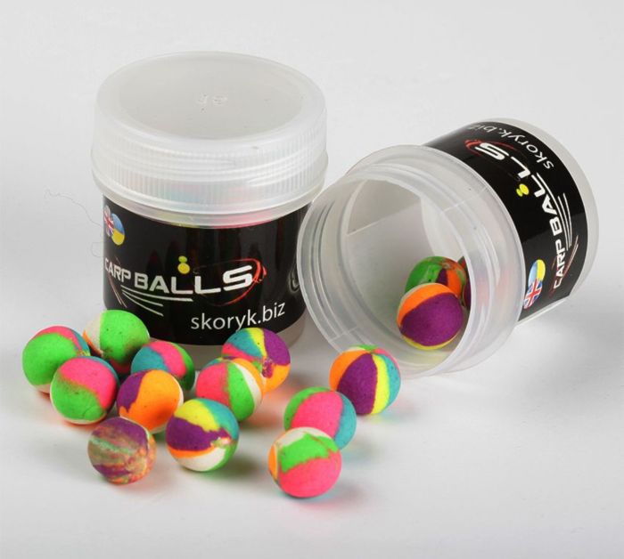 Бойли Carp Balls Pop Ups - Плаваючі - Ø10 мм - 15 шт/уп - Wonka Cornish Spice (Райдужні корнуольські спеції)