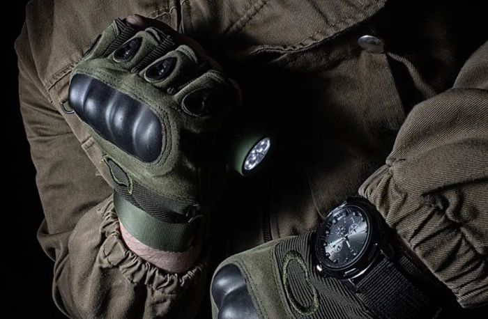 Рукавички тактичні ЗСУ - З відкритими пальцями - Тверда кістка - Карбонова вставка - Хакі