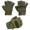 Рукавички тактичні ЗСУ - З відкритими пальцями - Тверда кістка - Карбонова вставка - Хакі