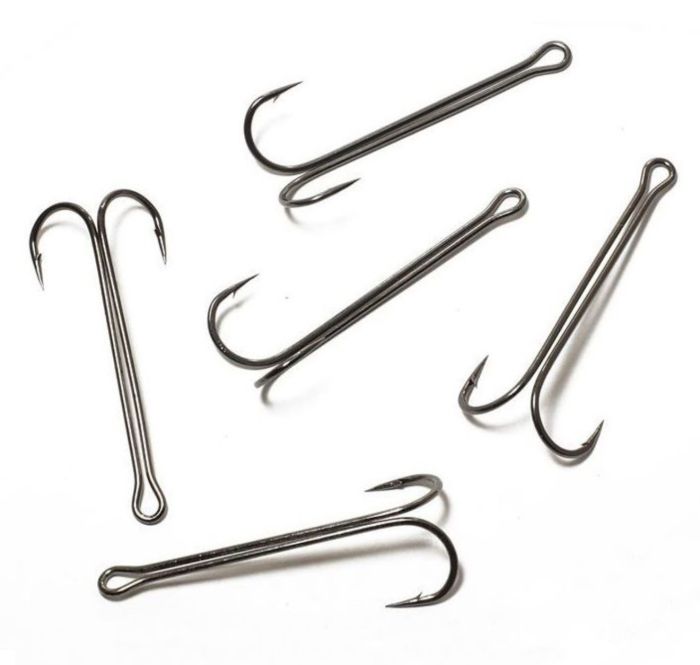 Двійник Kosadaka KDXL-83 - Double hook extra long - Black Chrome - 1 шт.