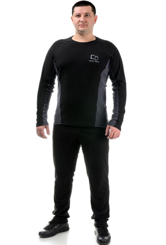 Термобілизна Carpe Diem "Perfomance" - Мікрофліс - Чорно-сірий - XL розмір