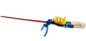 Вудка зимова Anvi - Відкрита шпуля - З курком - Ручка дерево - 70 мм