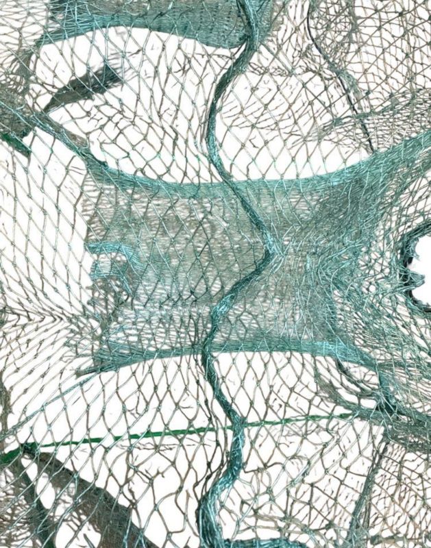 Раколовка - Кордова нитка - Осередок 7 мм - 22 входи - 26x38 - Зелена - 10 м