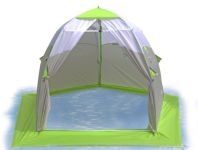 Палатка для зимової риболовлі ЛОТОС 3 Універсал - 6,4 кг - 3-місна - 270х255х180 см - Зелений