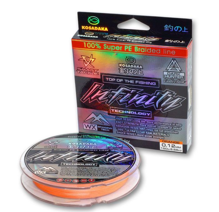 Шнур Kosadaka Infinity - Orange - 150 м