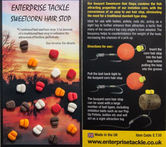 Стопора для бойлів Enterprise - Штучна кукурудза - Sweetcorn Hair Stop - Mix - Mini