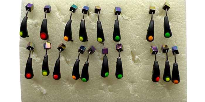 Мормишка Вольфрамова Володимирська "Уралочка з кубиком хамелеон" - 4 мм - 0,7 г - Арт.579