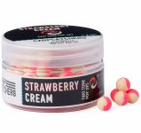 Бойли Carp Catchers Pop Ups - Ø8 мм - 75-77 шт/уп - Двоколірні - Fluoro Pink&Natural - Strawberry Cream