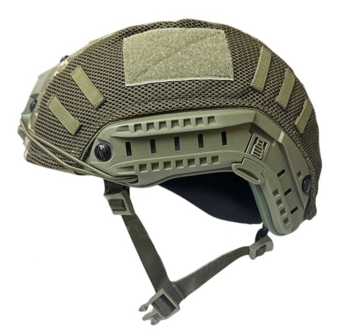 Каска-шолом ТОР-Д - Кевларовий - Пульозахистний - Олива - З чохлом на каску Піксель Розмір L (57-59)