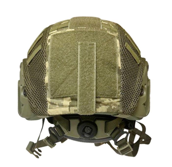Каска-шолом ТОР-Д - Кевларовий - Пульозахистний - Олива - З чохлом на каску Піксель Розмір L (57-59)