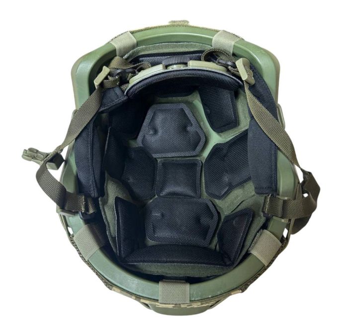 Каска-шолом ТОР-Д - Кевларовий - Пульозахистний - Олива - З чохлом на каску Піксель Розмір L (57-59)