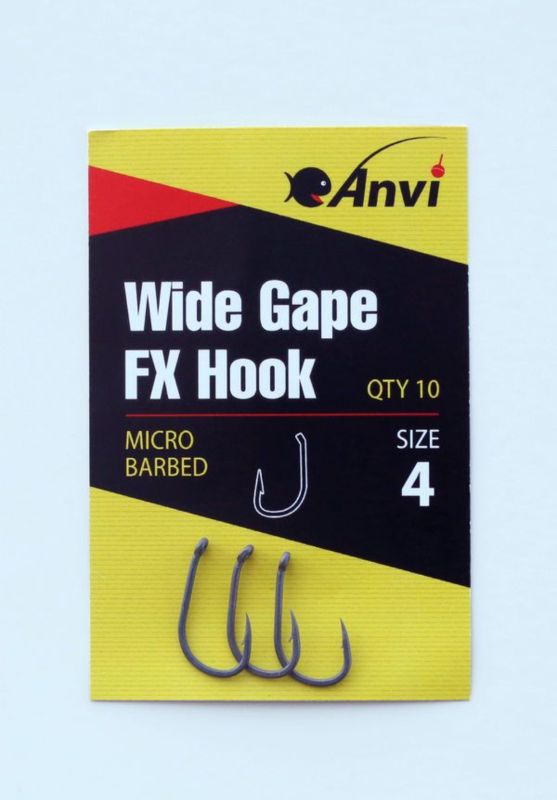 Гачок короповий Anvi Wide Gape FX Hook №4 - 10 шт/уп