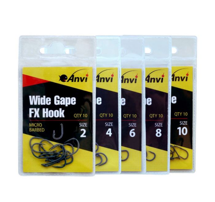 Гачок короповий Anvi Wide Gape FX Hook №4 - 10 шт/уп