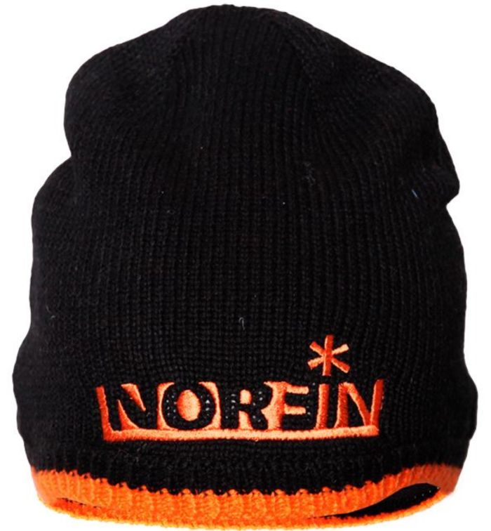 Шапка Norfin Viking BL - Чорна з оранжевим