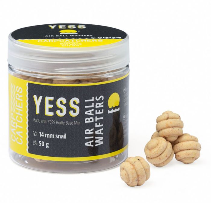 Бойли насадочні варені Carp Catchers Air Ball Wafters - Snail - Плаваючі - 50 г - YESS Ø14 мм