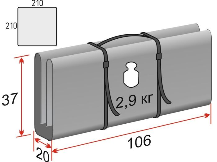 Підлога утеплена ЛОТОС Куб 3 (210х210) ПУ4000 - Камуфляж