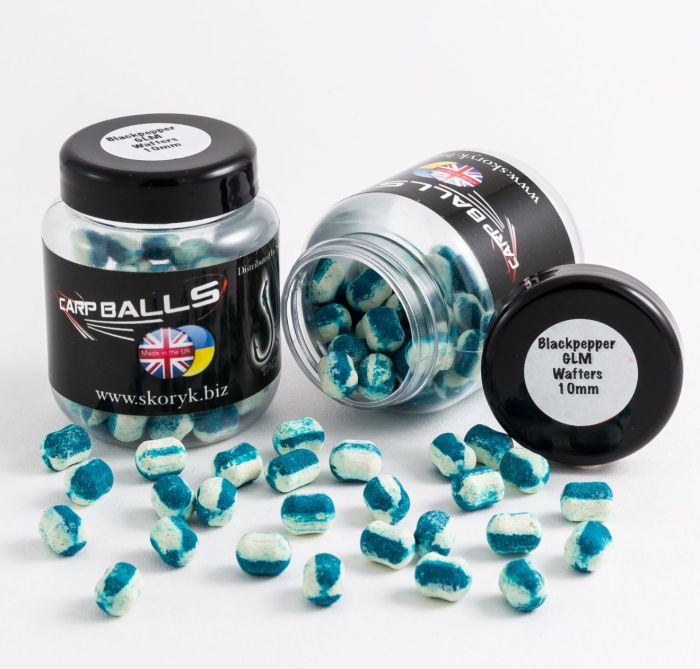 Бойли Carp Balls Wafters - Нейтральна плавучість - Ø10 мм - GLM&Black Pepper (Мідії з чорним перцем)