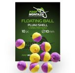 Насадка ароматизована ПрофМонтаж Floating Ball - 10 мм - Плаваюча - Слива/Ракушка (Plum/Shell) - 10 шт/уп