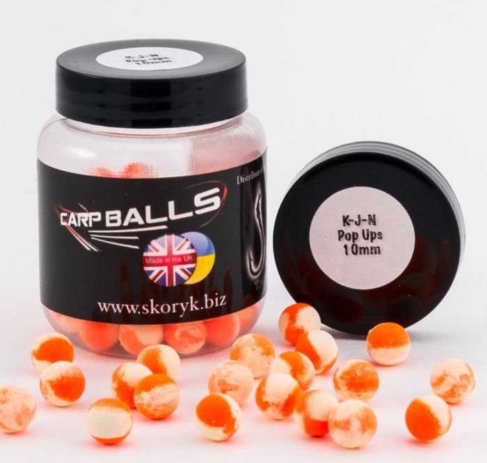 Бойли Carp Balls Pop Ups - 30 г - Плаваючі - Ø10 мм - K-J-N (Інтенсивний аромат)