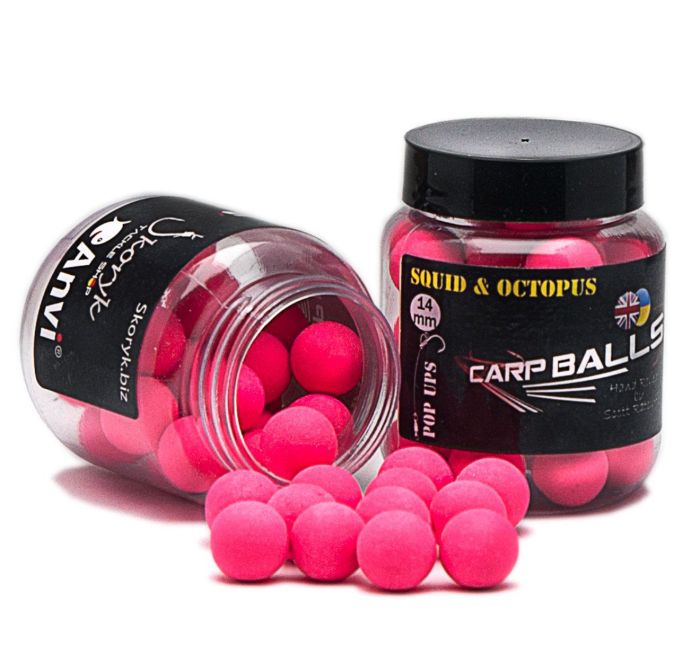 Бойли Carp Balls Anvi Pop Ups - Плаваючі - Ø14 мм - 30 г - Squid&Octopus