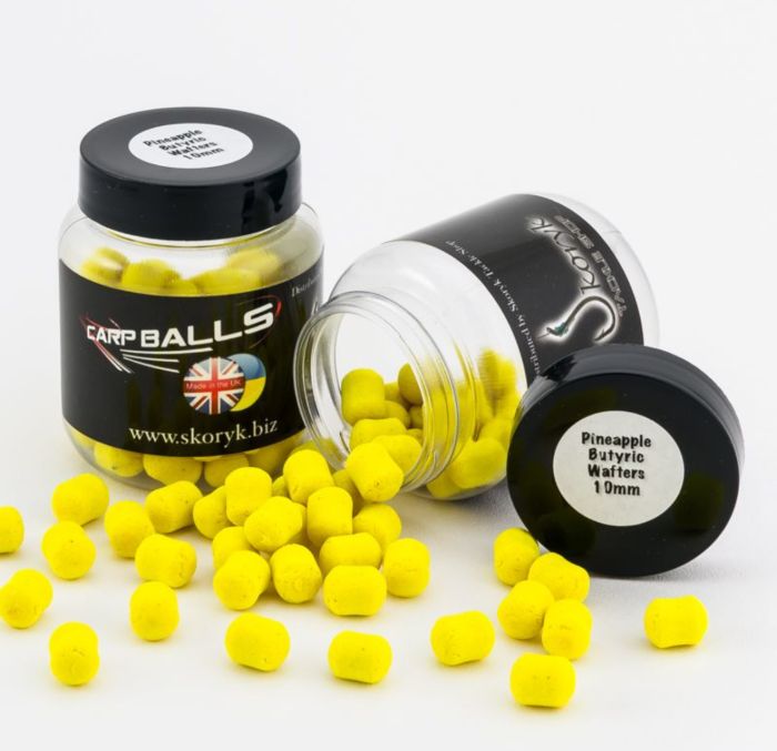  Бойли Carp Balls Wafters - Нейтральна плавучість - Ø10 мм - Pineapple&N-Butyric Acid (Ананас в маслянистій кислоті)