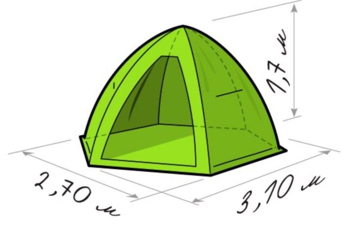 Палатка зимова Лотос «LOTOS 4»