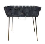 Мангал Вогник - Розкладний - Зі знімними ніжками - Сталь 3 мм - 44x28x15 см - На 8 шампурів