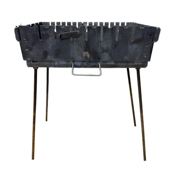 Мангал Вогник - Розкладний - Зі знімними ніжками - Сталь 3 мм - 44x28x15 см - На 8 шампурів