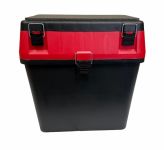 Ящик для зимової риболовлі - 18 л - 35x39x18 см - Чорно-червоний - Україна.