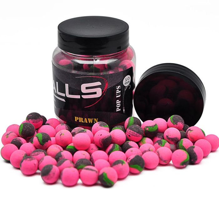 Бойли Carp Balls Pop Ups - 30 г - Плаваючі - Ø10 мм - Prawn (Креветка)