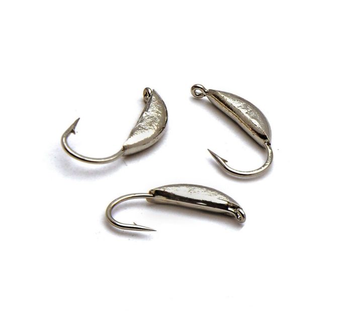 Мормишка Вольфрамова Банан G11 - Світле срібло - 10 шт./уп