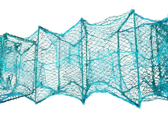 Раколовка - Кордова нитка посилена (15 ниток) - Осередок 20 мм - 21 вхід - 26x38 - Зелена - 8 м