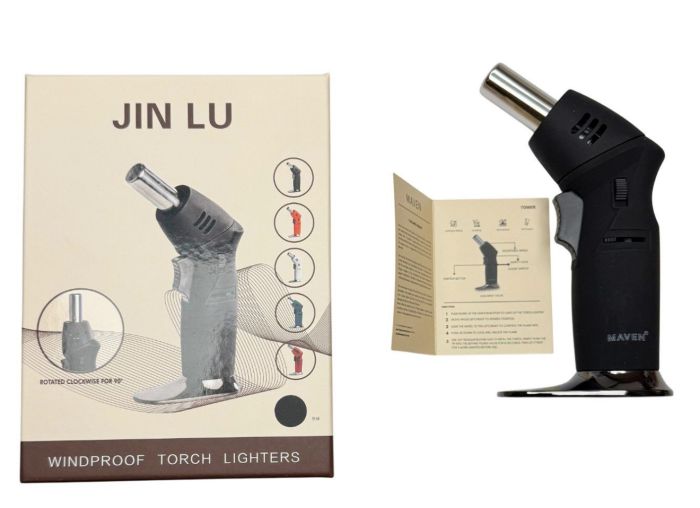 Професійний газовий пальник MAVEN HL-559 - Гостре полум'я - З п'єзопідпалом - Автоматичний - Китай - Чорний