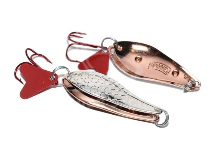 Блешня Spinnex Atom - Колискуча - Акустична - З лускою - 14 г - Серебро-Мідь