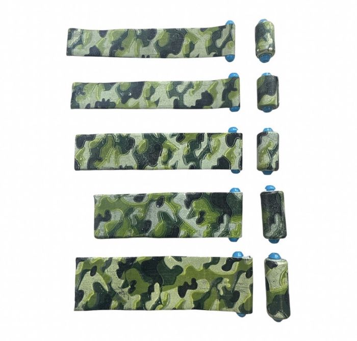 Набір стрічкових грузил на втулці Camo – Херабуна – 1,5-3,5 г – У кейсі – 50 шт.